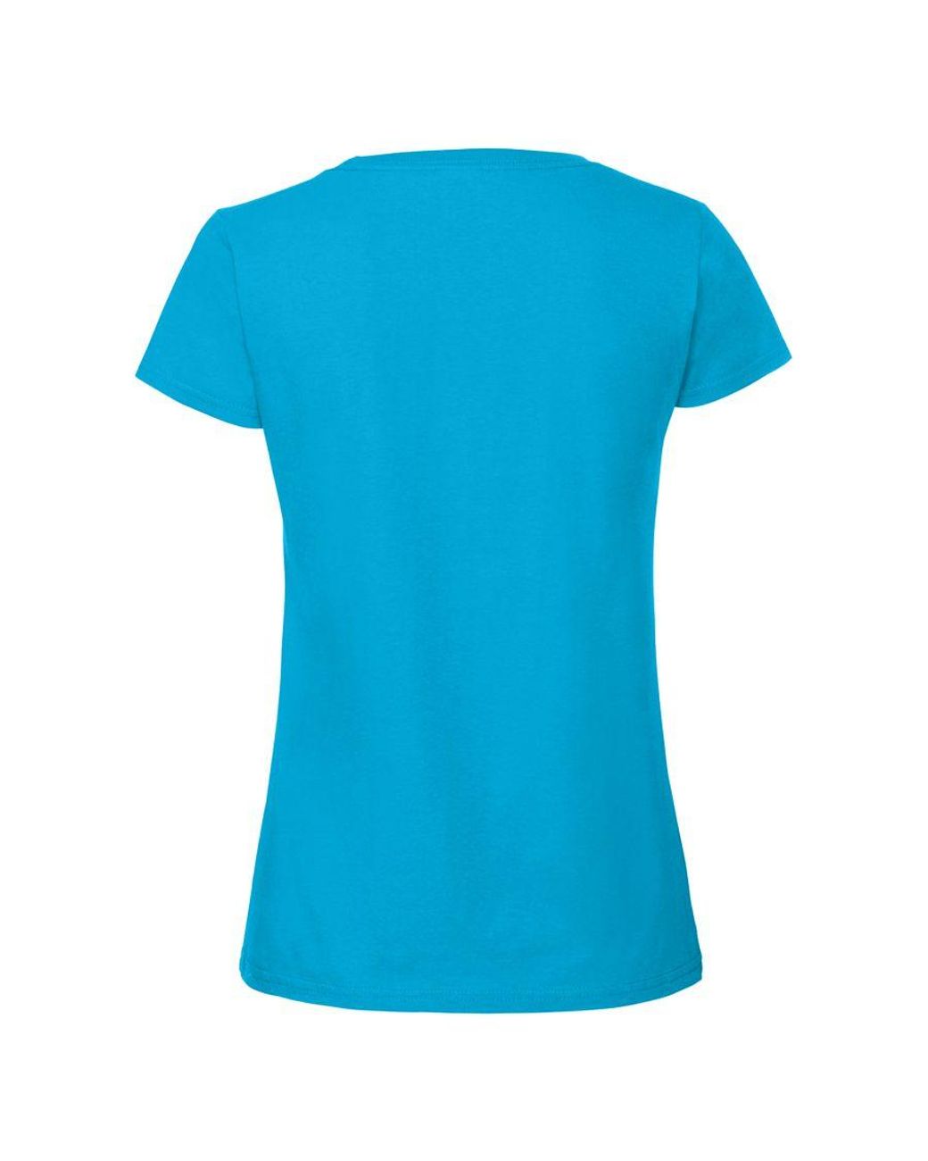 Fruit Of The Loom Blue Ladies Ringspun Premium T-Shirt (Azure)