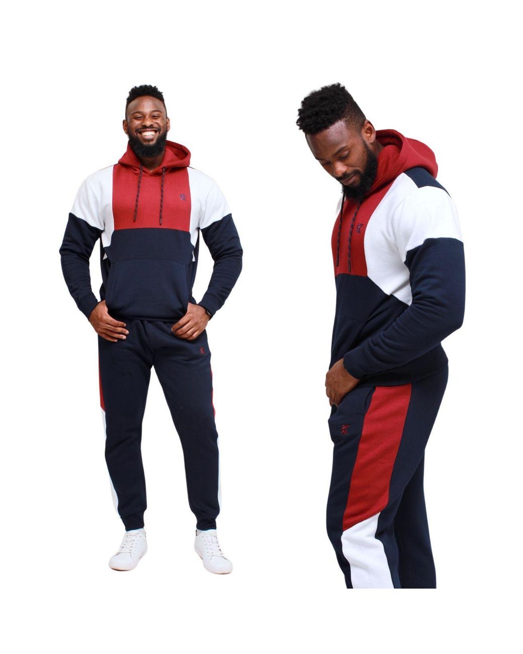 KAM Jeanswear Blue Kam Two Piece Tracksuit Hoodie & Jogger Set for men