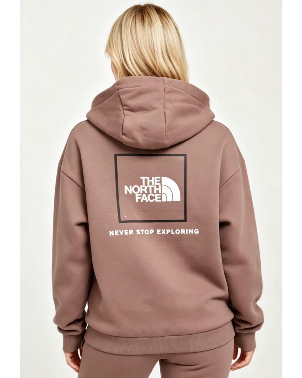 The North Face Brown Back New Fine Box Hoodie