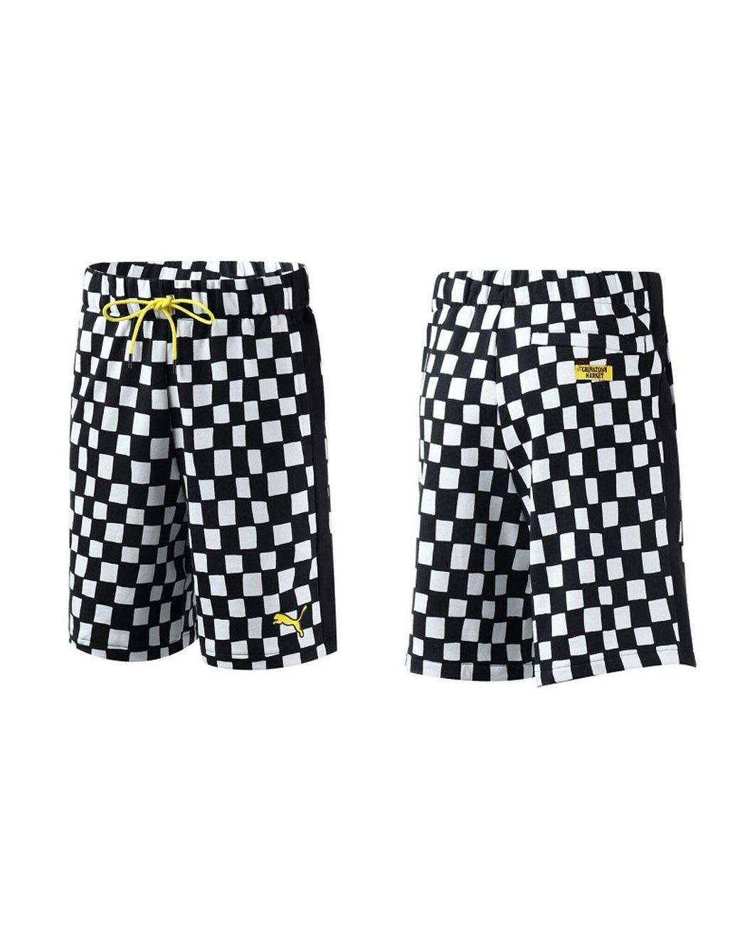 PUMA Black X Chinatown Stretch Waist Bottoms Shorts 595628 01 Cotton for men
