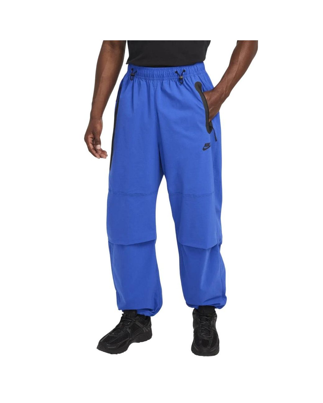 Nike Blue Tech Woven Dark Track Pants for men