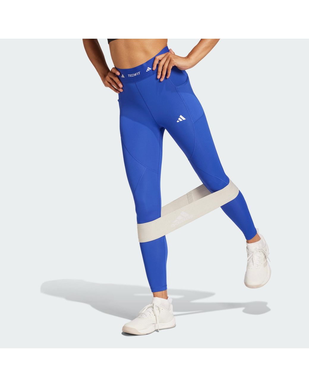 Adidas Originals Blue Techfit Cold.Rdy Full-Length Leggings