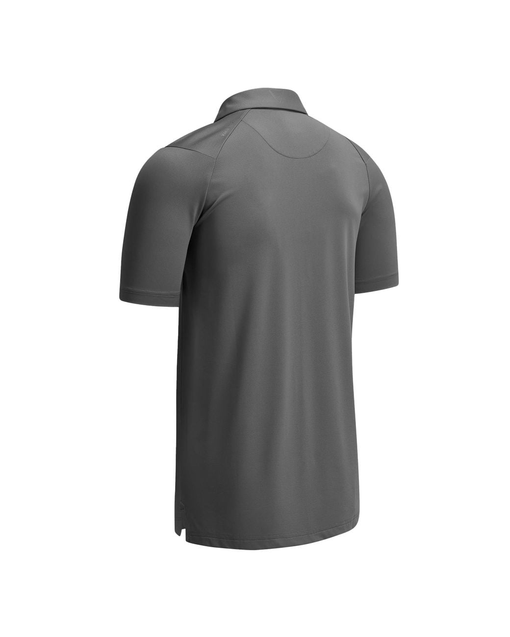 Callaway Apparel Black Swing Tech Solid Colour Polo Shirt (Asphalt) for men