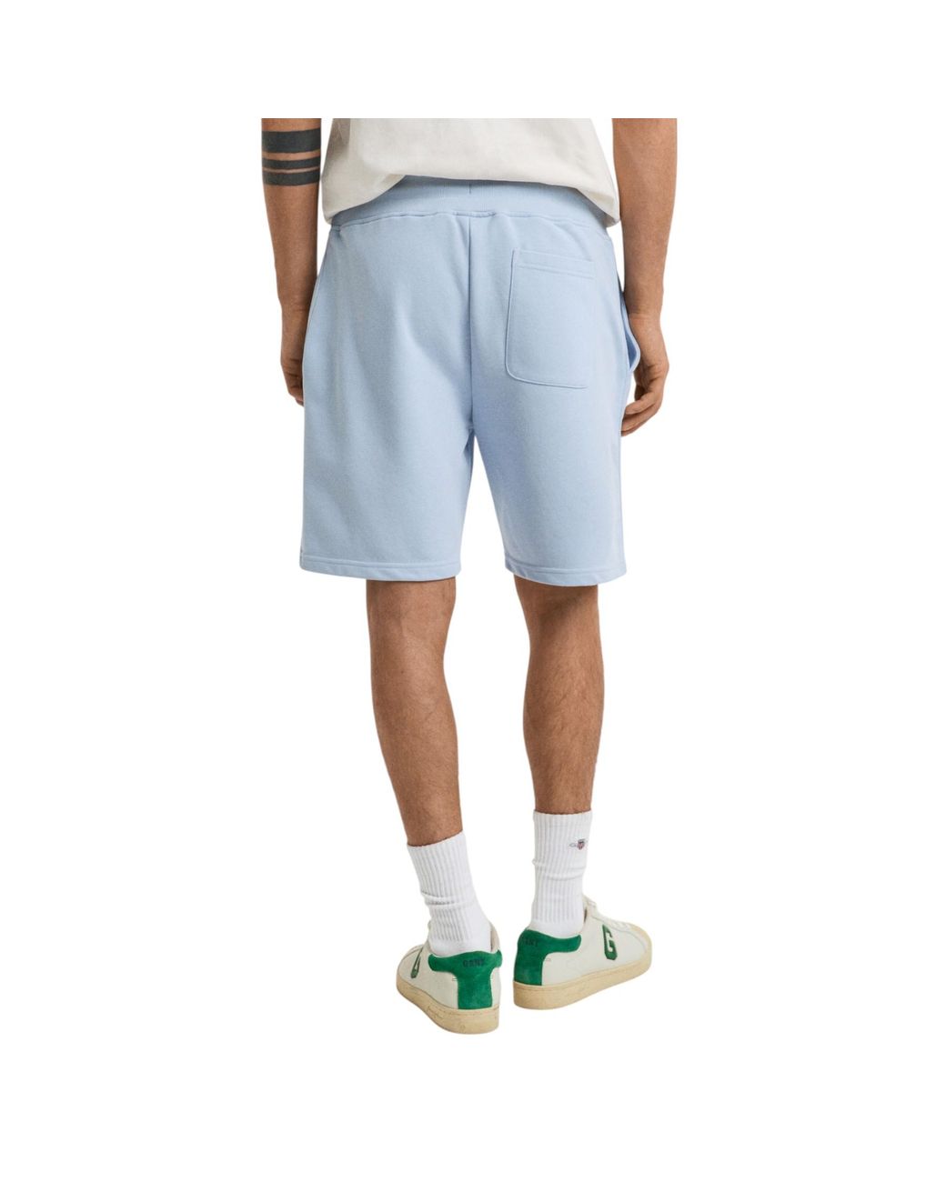 Gant Blue Shield Sweat Shorts Cotton Regular Fit Summer Drawstring Half Pants for men