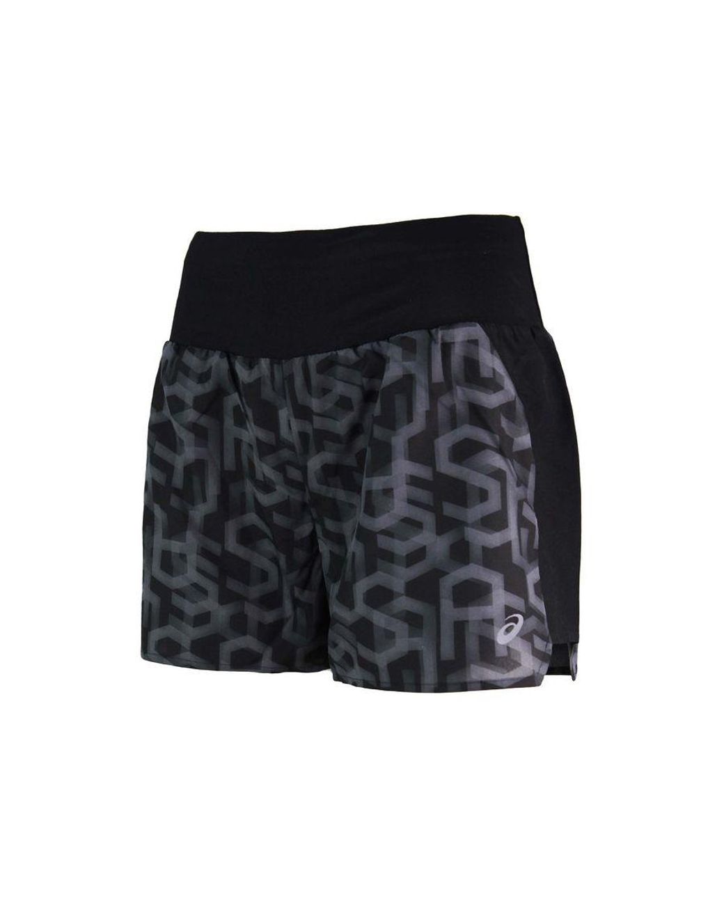 Asics Hex Type Performance 3.5in Print Shorts Black Running Bottoms  2012a273 009 | Lyst UK