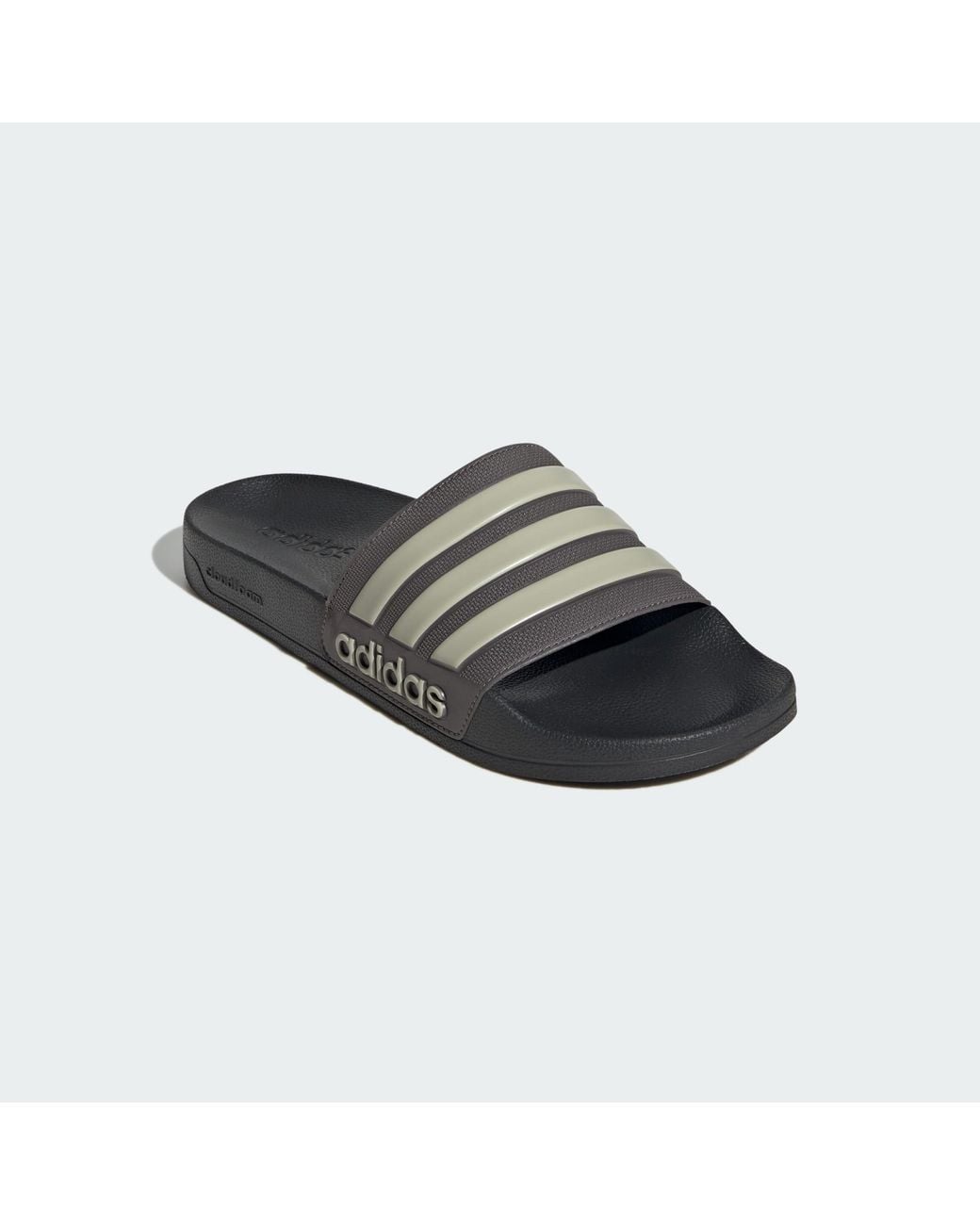 Adidas Gray Adilette Shower Slides for men