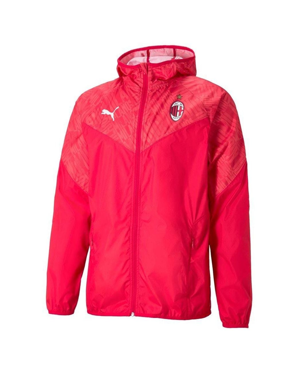 PUMA Red Ac Milan 2020-21 Warmup Jacket for men