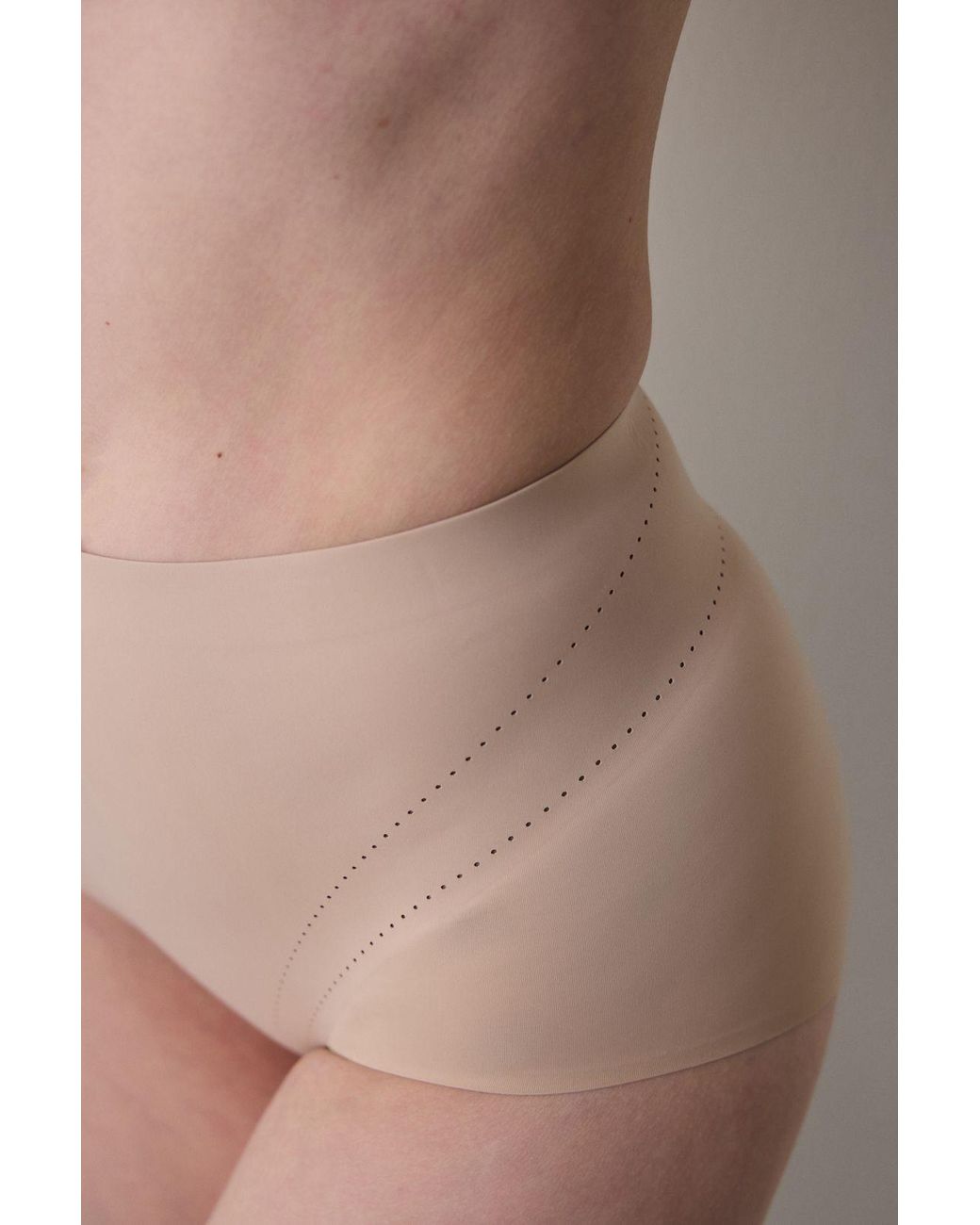 Penti Pink High-Waist Shapewear Brief With Thin Straps