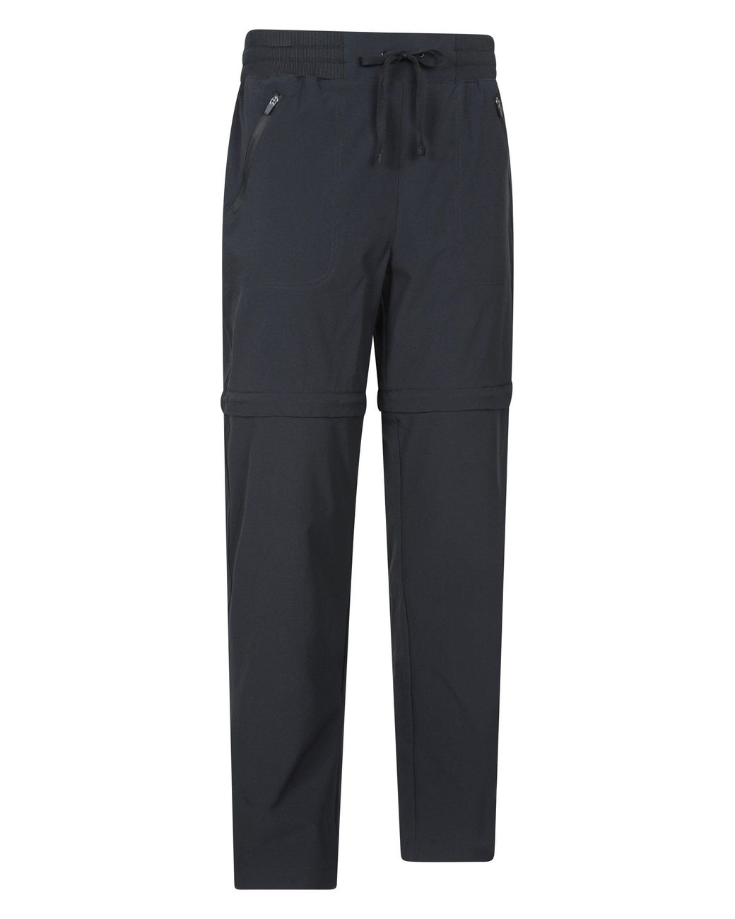 Mountain Warehouse Blue 'Explorer' Shorter Zip Off Trouser Lightweight Hiking Convertible Pants Fabric