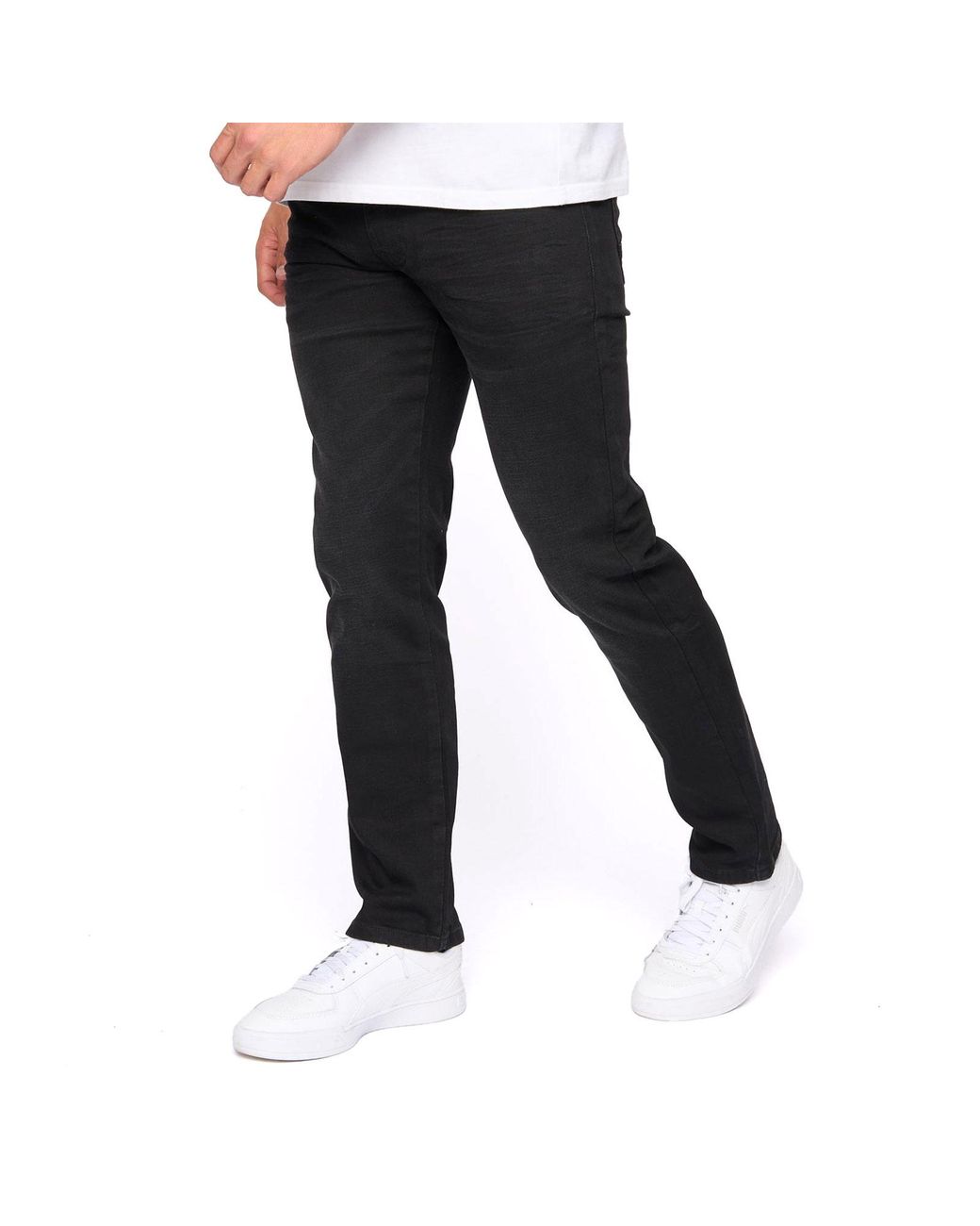 Bewley & Ritch Black Newbury Straight Fit Jeans for men