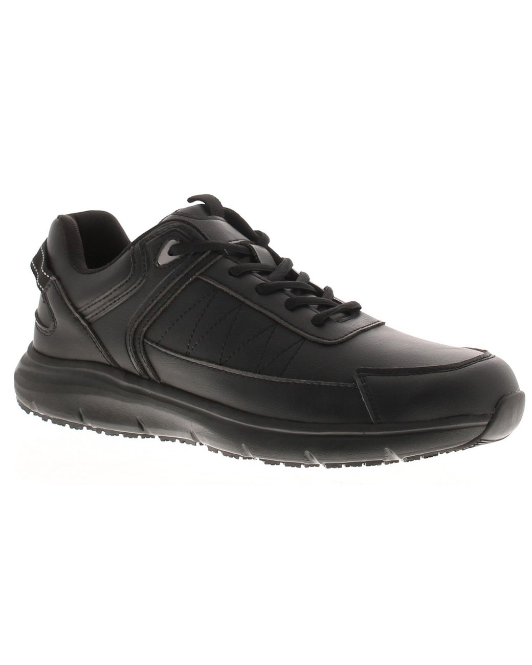 Tradesafe Black Trainers Shoes None Slip Sole Slide for men