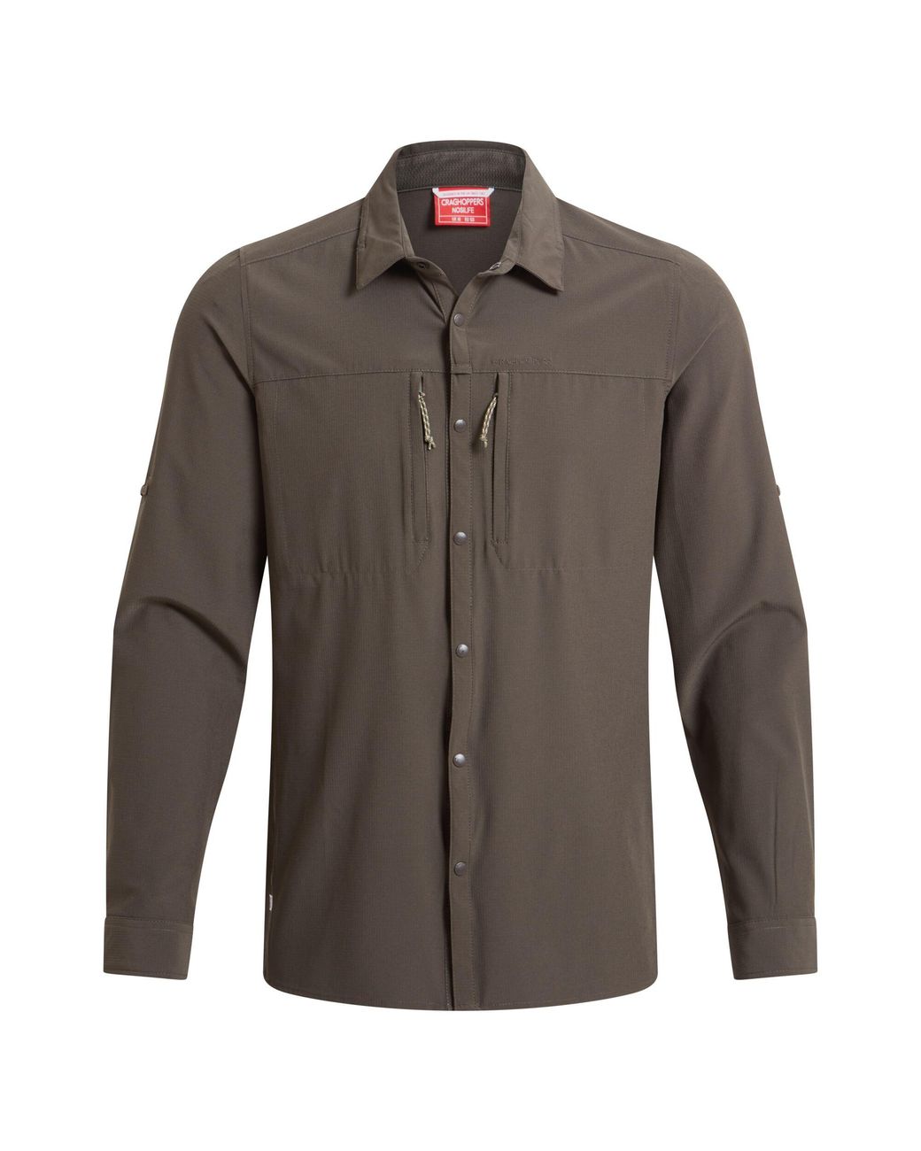 Craghoppers Brown Nosilife Long-Sleeved Shirt (Woodland) for men
