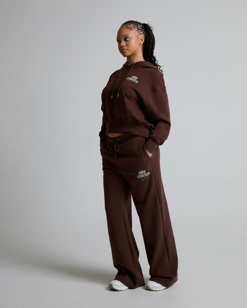Nike Brown Gym Life Fleece Overhead Hoodie
