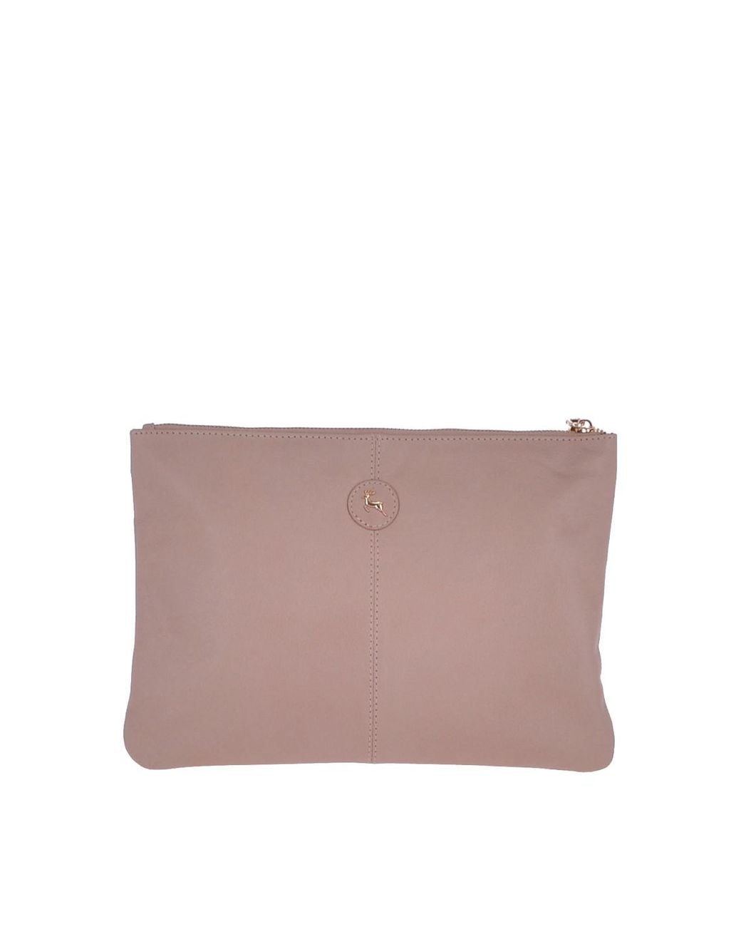 Ashwood Leather Purple Large Padded Pouch Bag