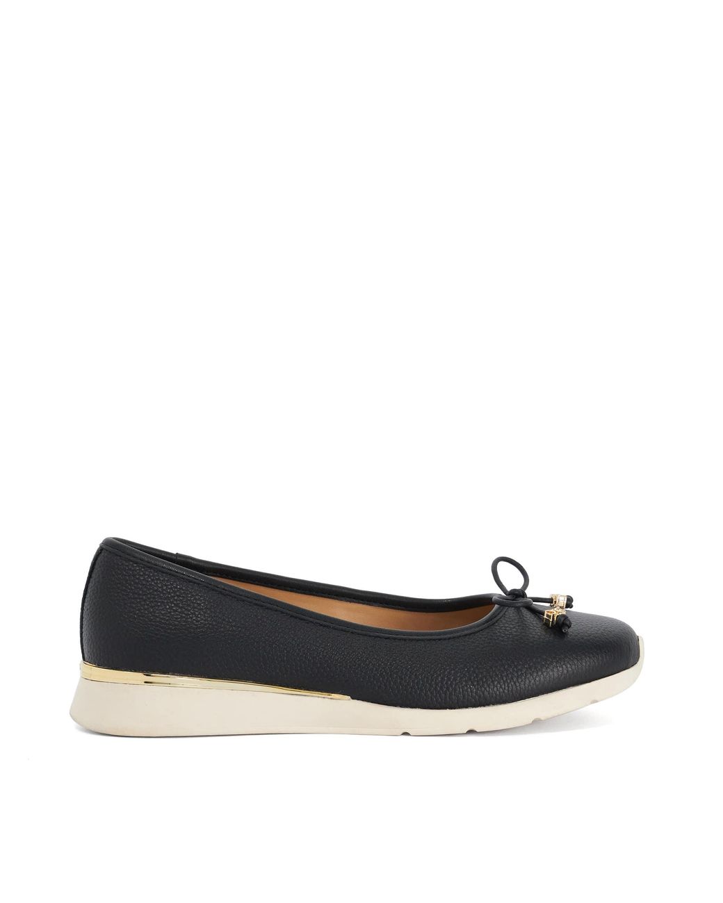 Dune Blue Highline Casual Ballet Flats