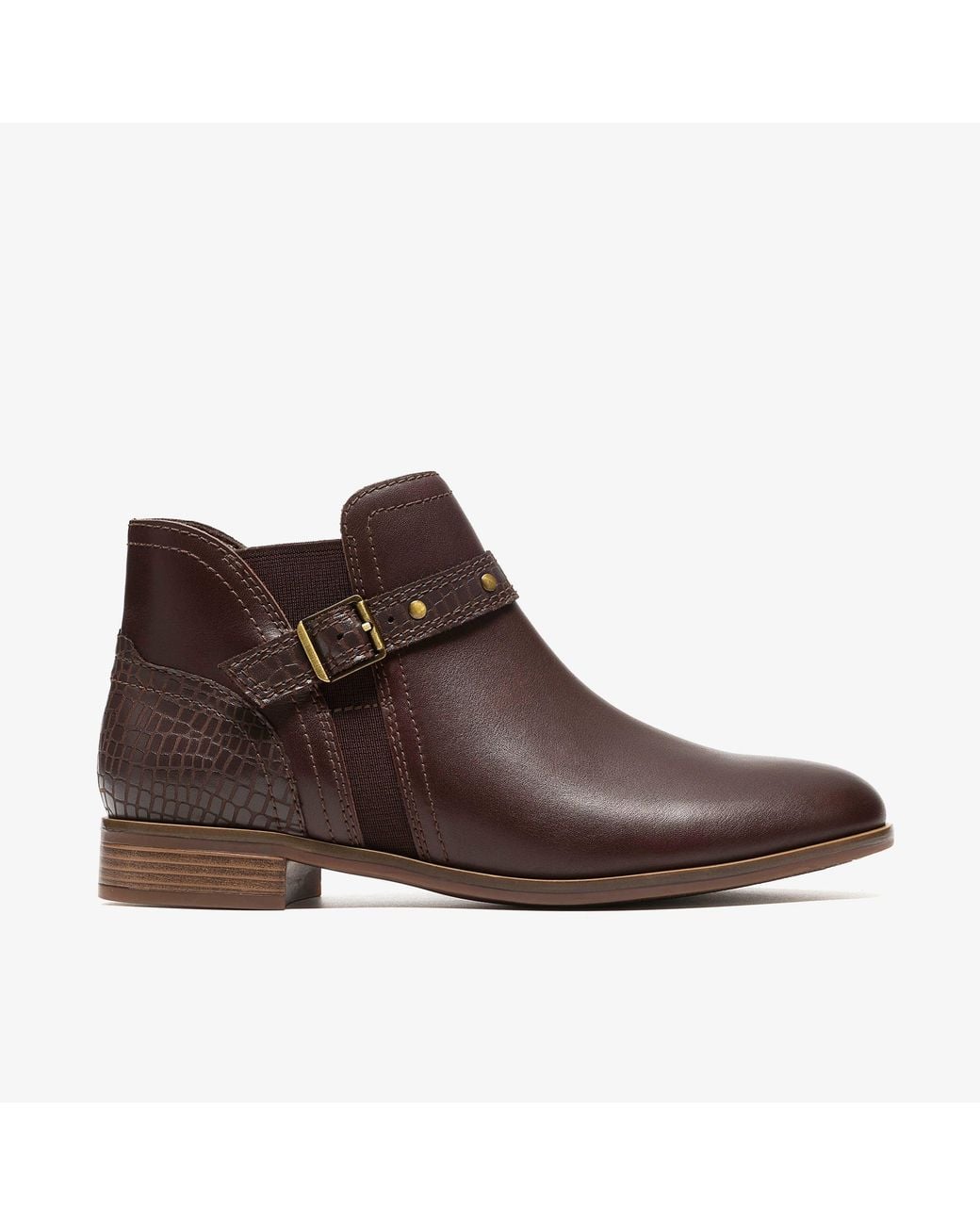 Clarks Brown Trish Strap Dark Multi Boots