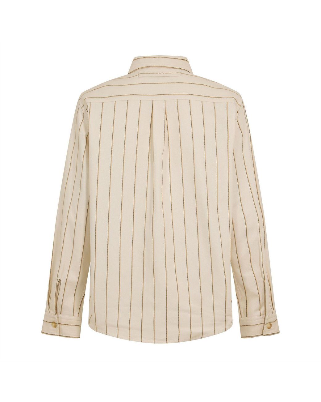 HUGO Natural Collared Neck Long Sleeve Shirt With Chest Pocket for men