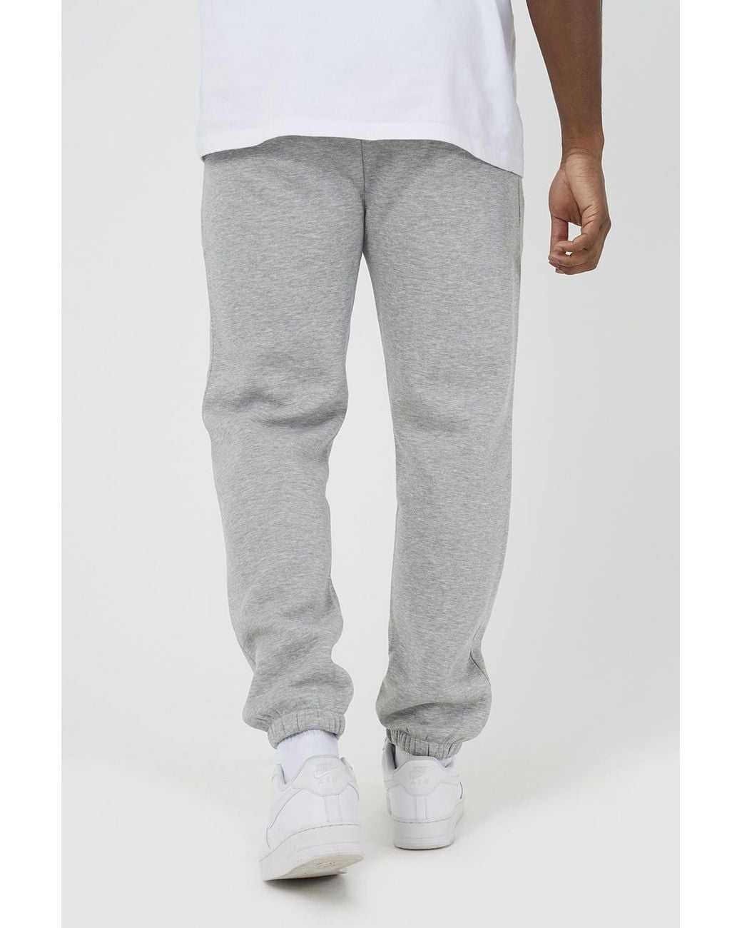 Brave Soul Gray Cuffed Loose Fit Joggers for men