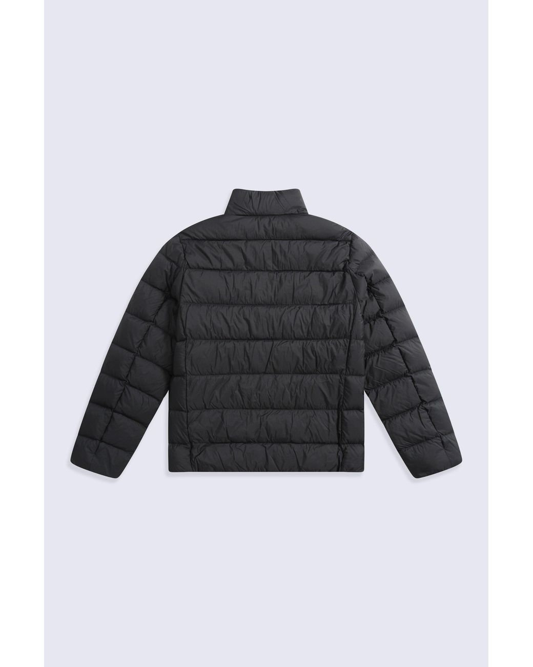 Mountain Warehouse Black Lightweight Down Jacket Water Resistant Zip Up Hooded Puffer Winter Coat for men