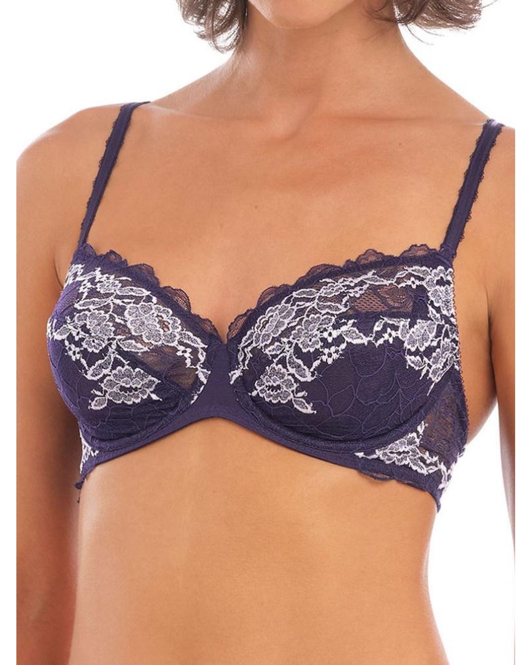 Wacoal Blue Lace Perfection Underwire Bra