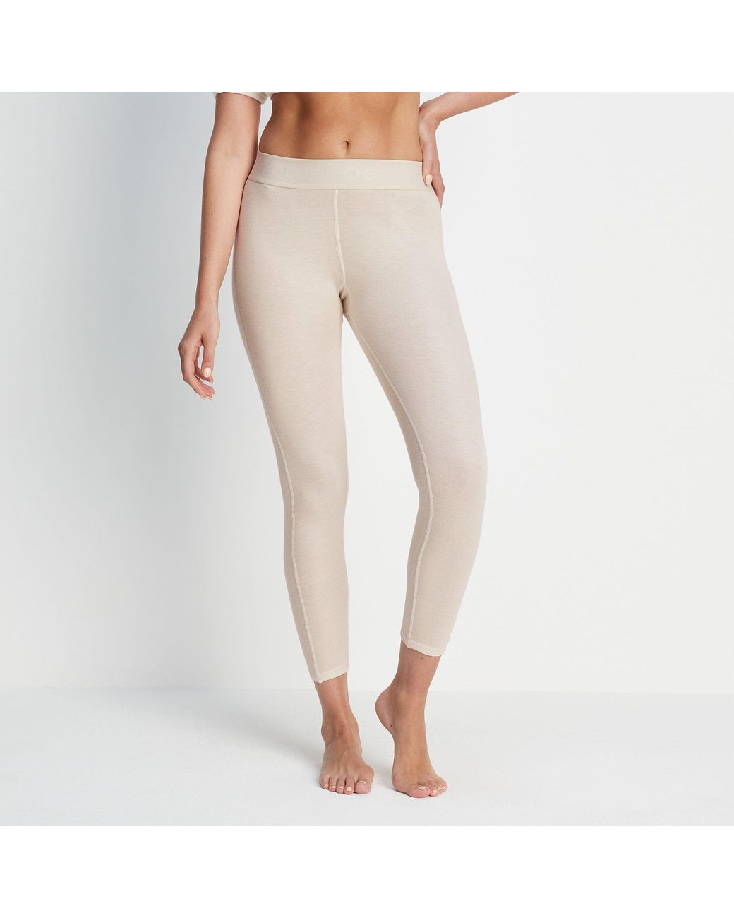 TOG24 White Meru Cashmere Touch Base Layer Leggings Off