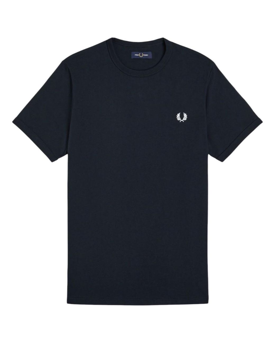 Fred Perry Blue Ringer T-Shirt Cotton for men