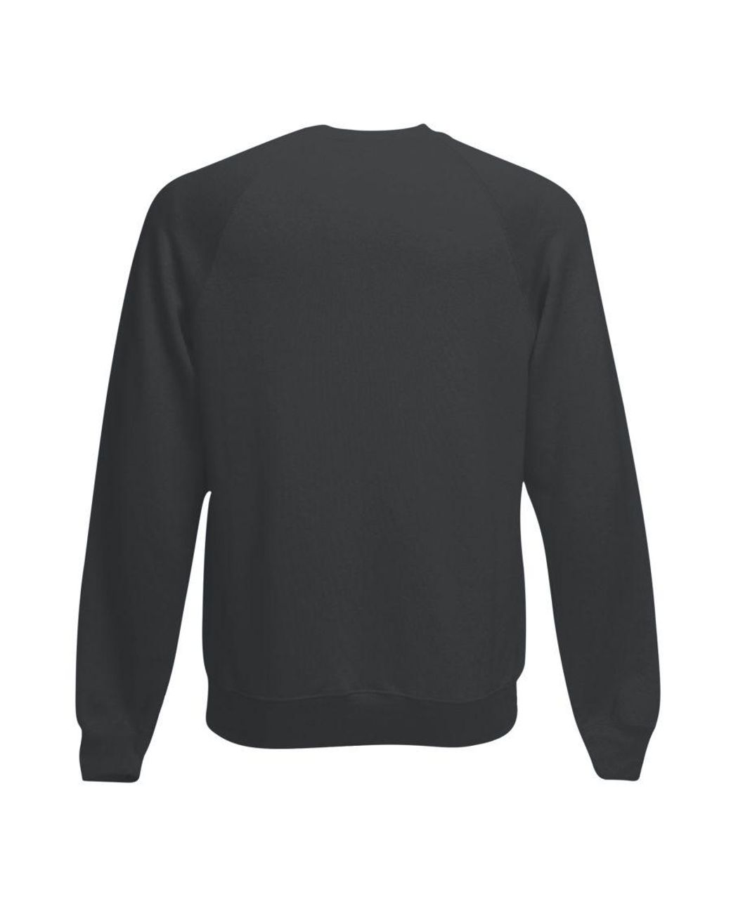 Fruit Of The Loom Gray Raglan Sleeve Belcoro Sweatshirt (Light Graphite) for men