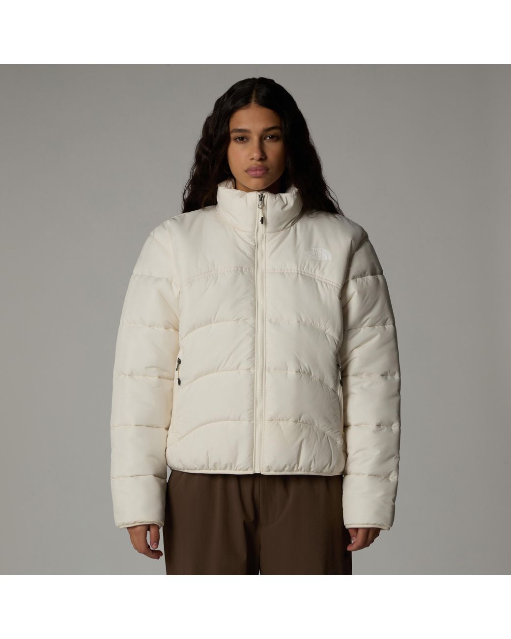 The North Face Gray 2000 Synthetic Puffer Jacket Dune