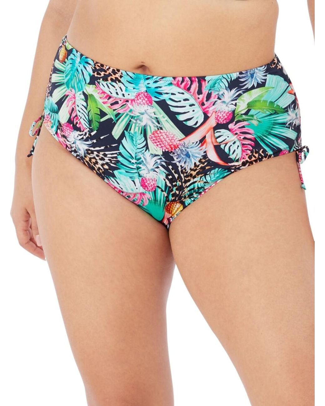 Elomi Blue Pina Colada Adjustable Bikini Brief Midnight