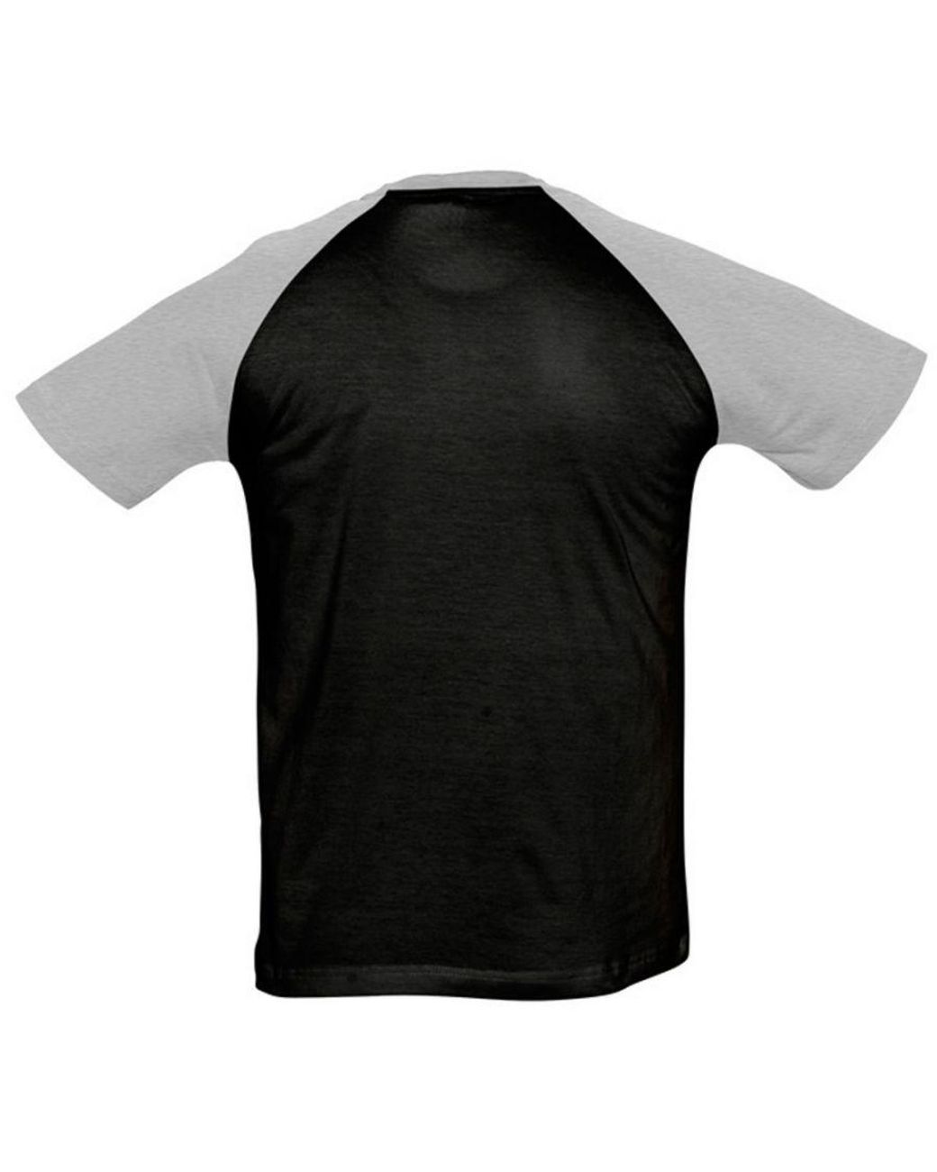 Sol's Black Funky Contrast Short Sleeve T-Shirt Marl) Cotton for men