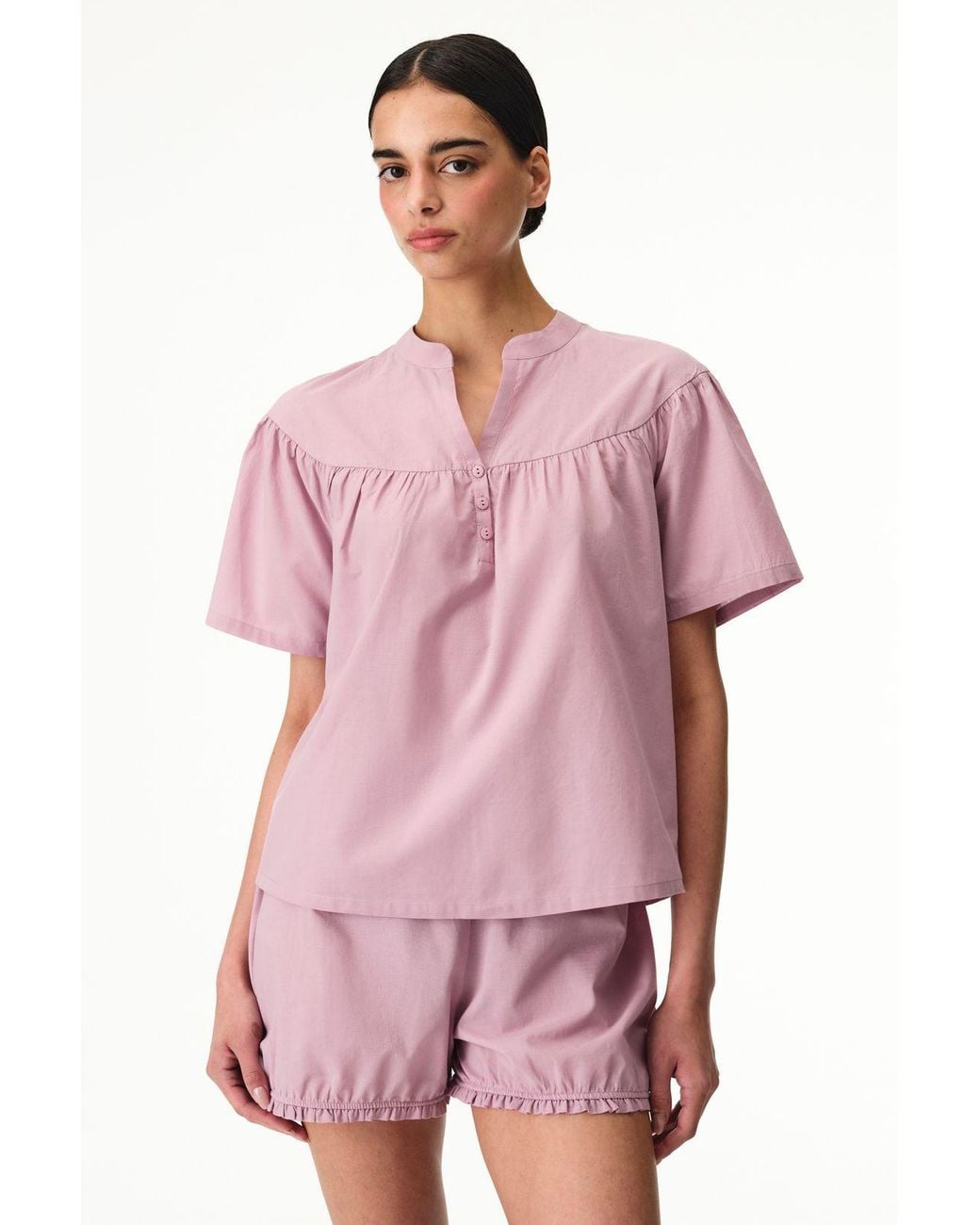 Penti Pink Petal Short Sleeve Shorts Pajama Set