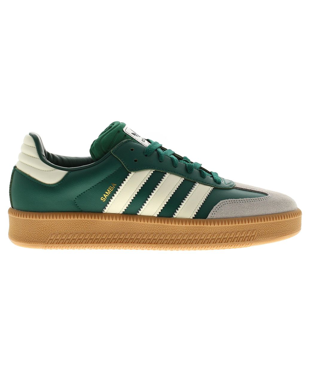 Adidas Originals Black Trainers Samba Xlg Leather Lace Up Emerald for men