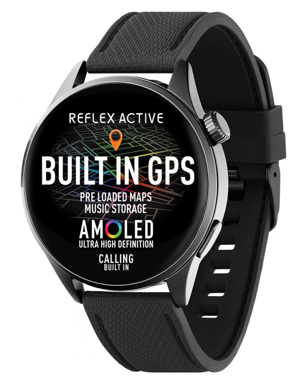 Reflex Active Black Ra45-2218 Series 45 Smartwatch