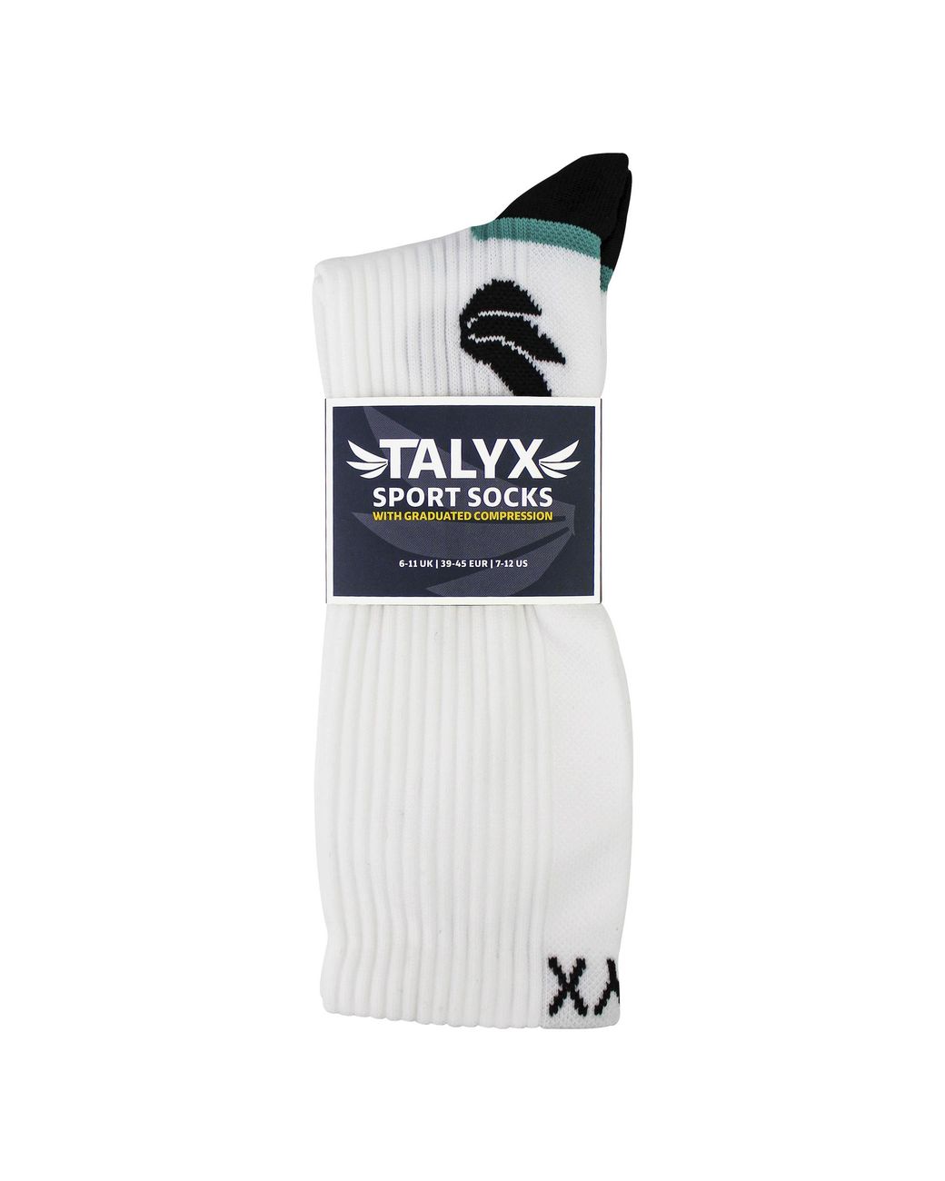 Talyx Black Compression Sports Socks for men