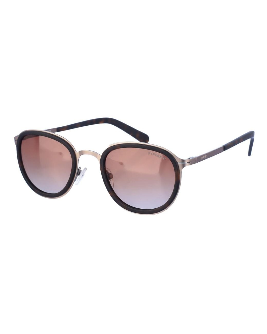 Kypers Brown Jossie Oval-Shaped Metal Sunglasses
