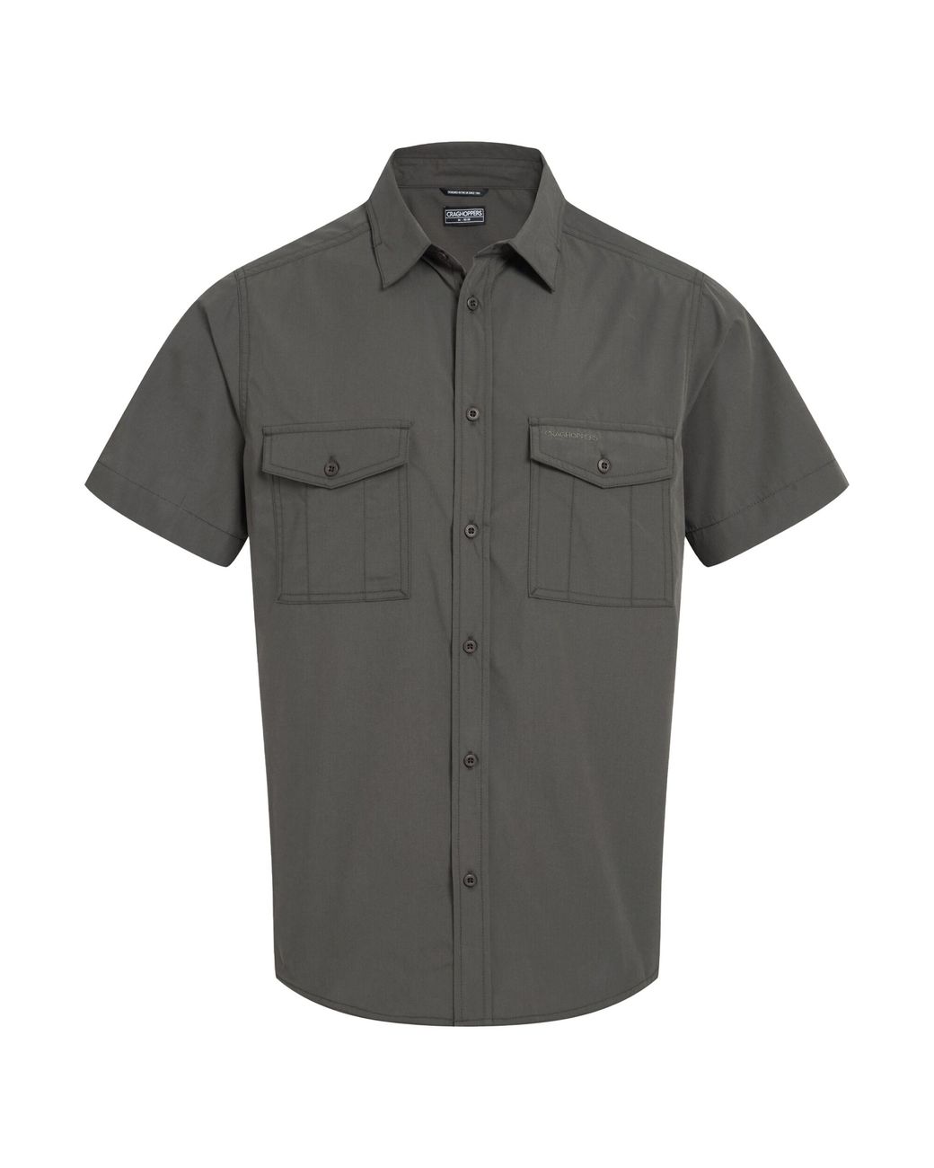 Craghoppers Gray Kiwi Ii Short-Sleeved Shirt (Cedar) for men