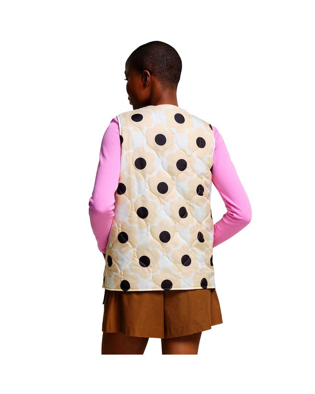 Regatta Pink Orla Kiely Quilted Bodywarmer Gilet Coat