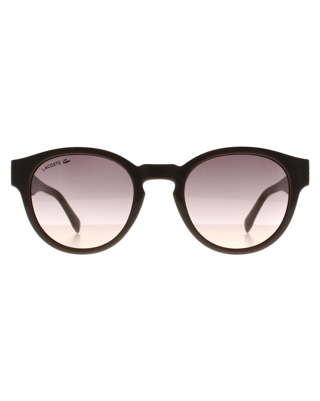 Lacoste Brown Round Transparent Light Taupe Nude Gradient L6000S