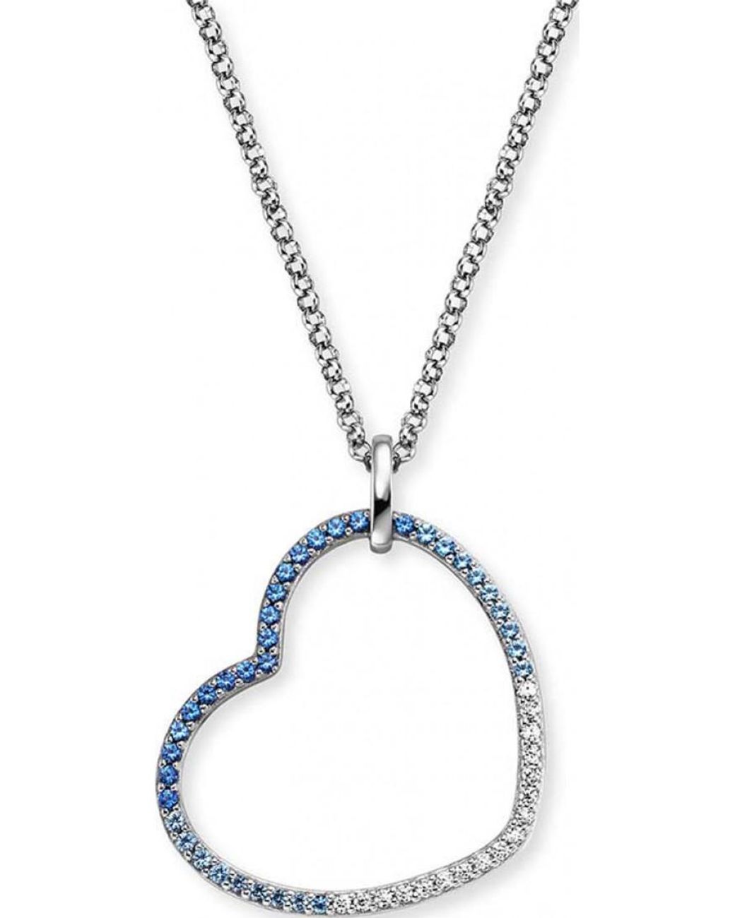 Engelsrufer Metallic Ern-Heartocean-Zim Ladies Heart Ocean Necklace Sterling