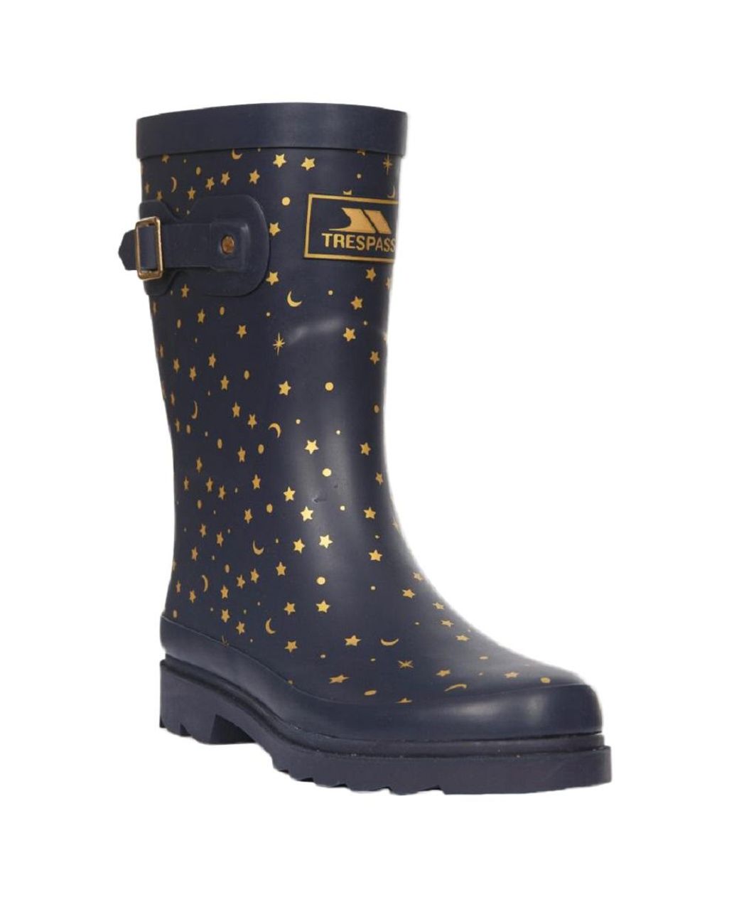 Trespass Blue Ladies Celeste Printed Wellington Boots (Midnight)
