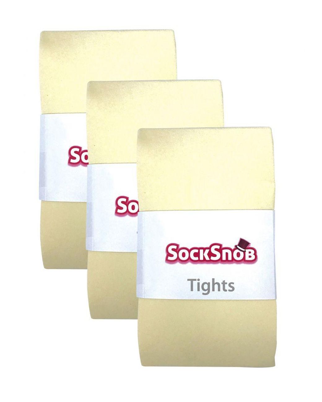 Sock Snob Natural 3 Pair Multipack Coloured Opaque 80 Denier Tights