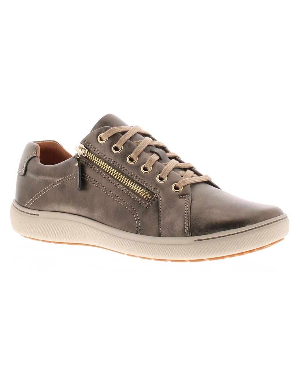 Clarks Black Plimsolls Trainers Nalle Lace Leather Up Assorted
