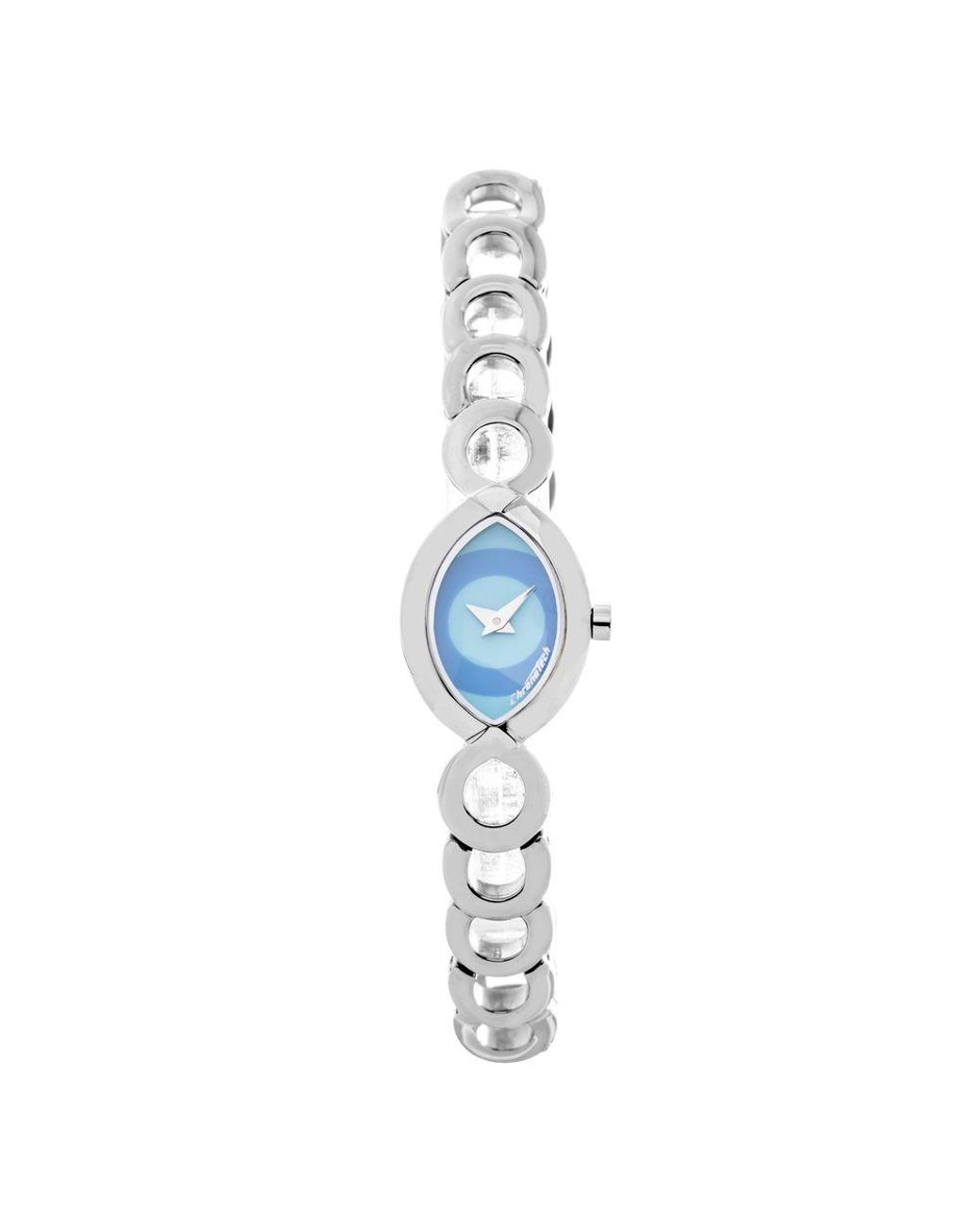 Chronotech Blue Silver Steel Watch