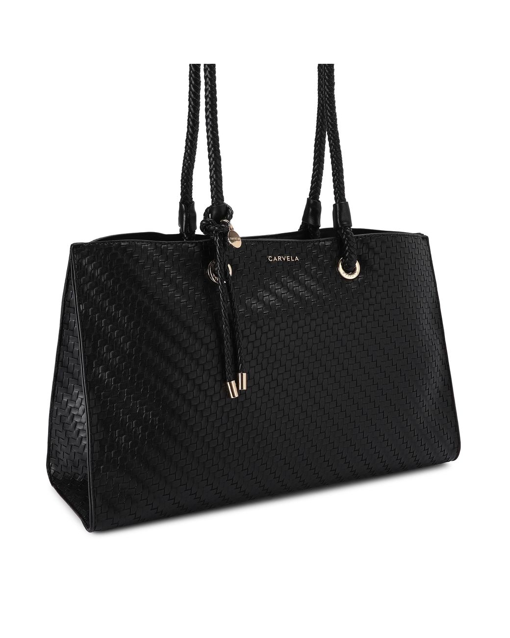 Carvela Kurt Geiger Black Antionia Weave Ew Bag