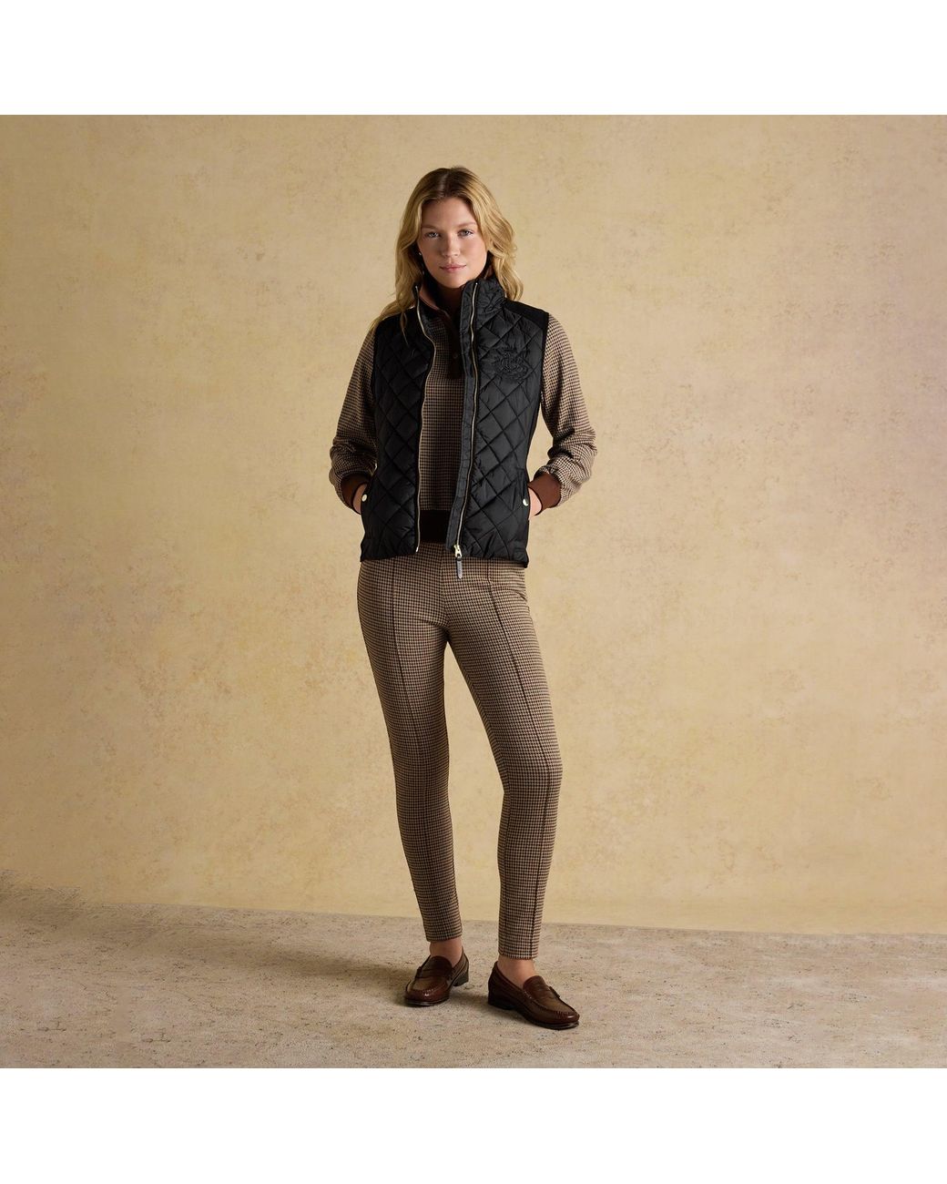 Joules Black Braemar Luxe Quilted Gilet
