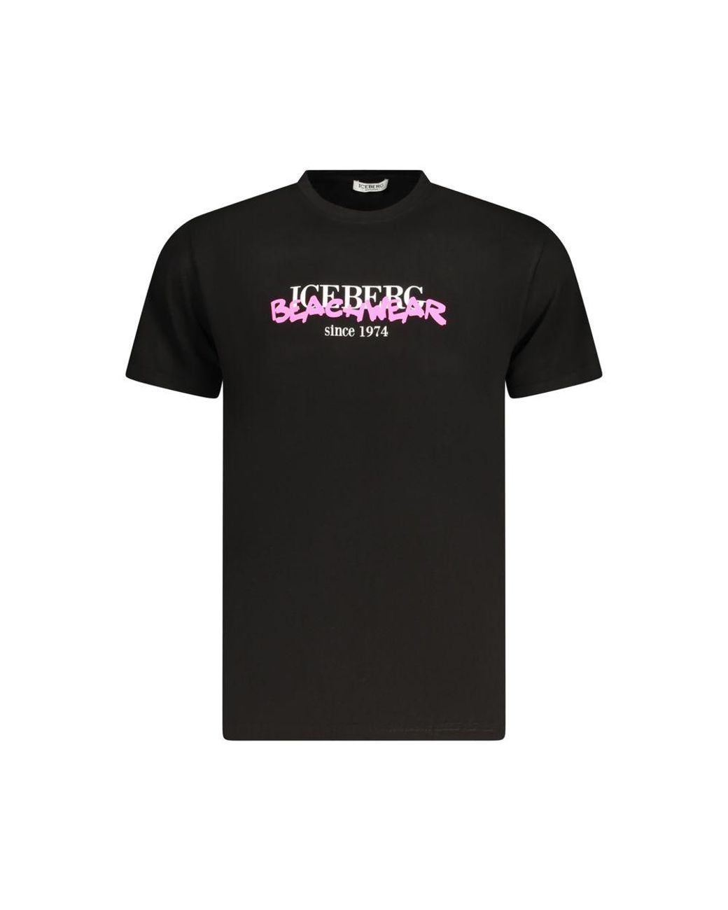 Iceberg Black Neon Cotton Men T for men