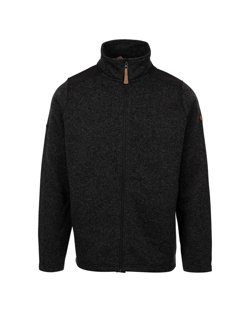 Trespass Black At200 Thurley Fleece Jacket (Dark Flint Marl) for men