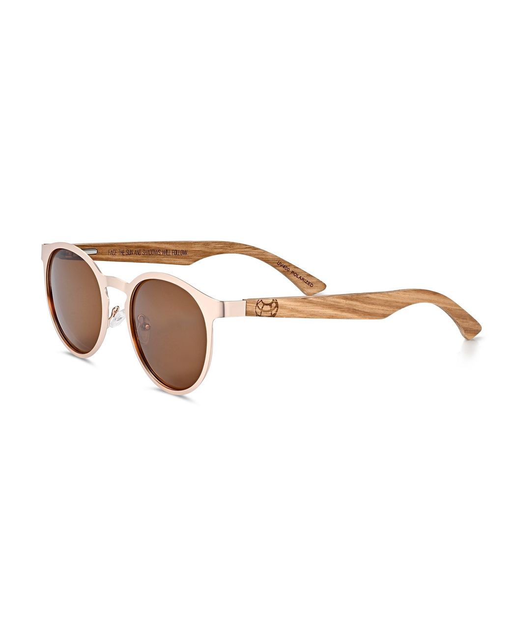 Earth Wood Metallic Reine Polarized Sunglasses