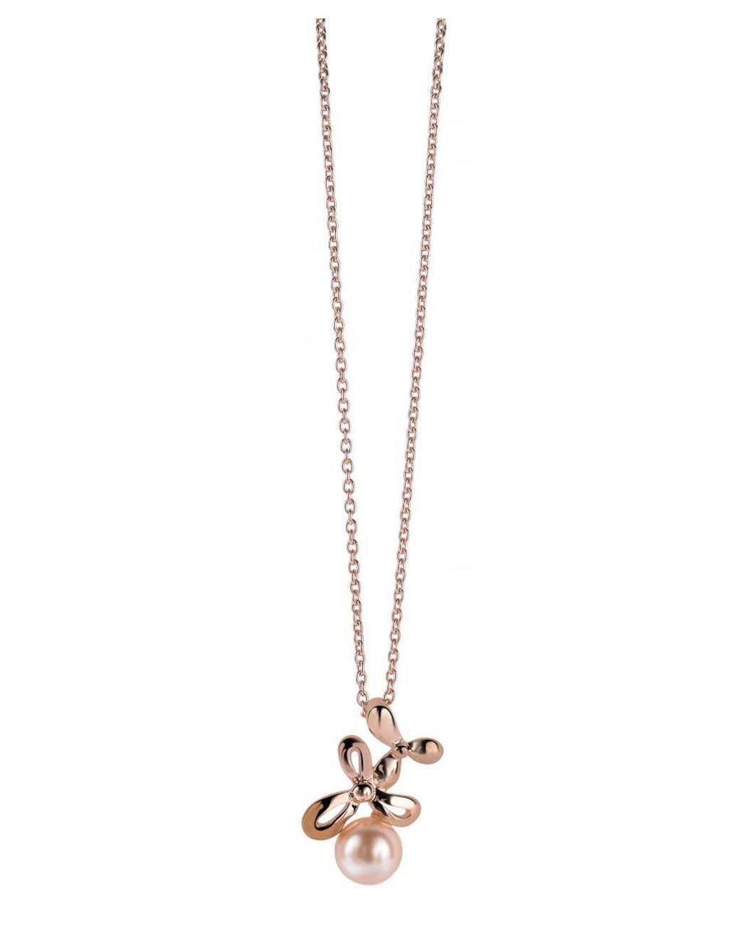 Orphelia Black 925 Sterling Chain With Pendant