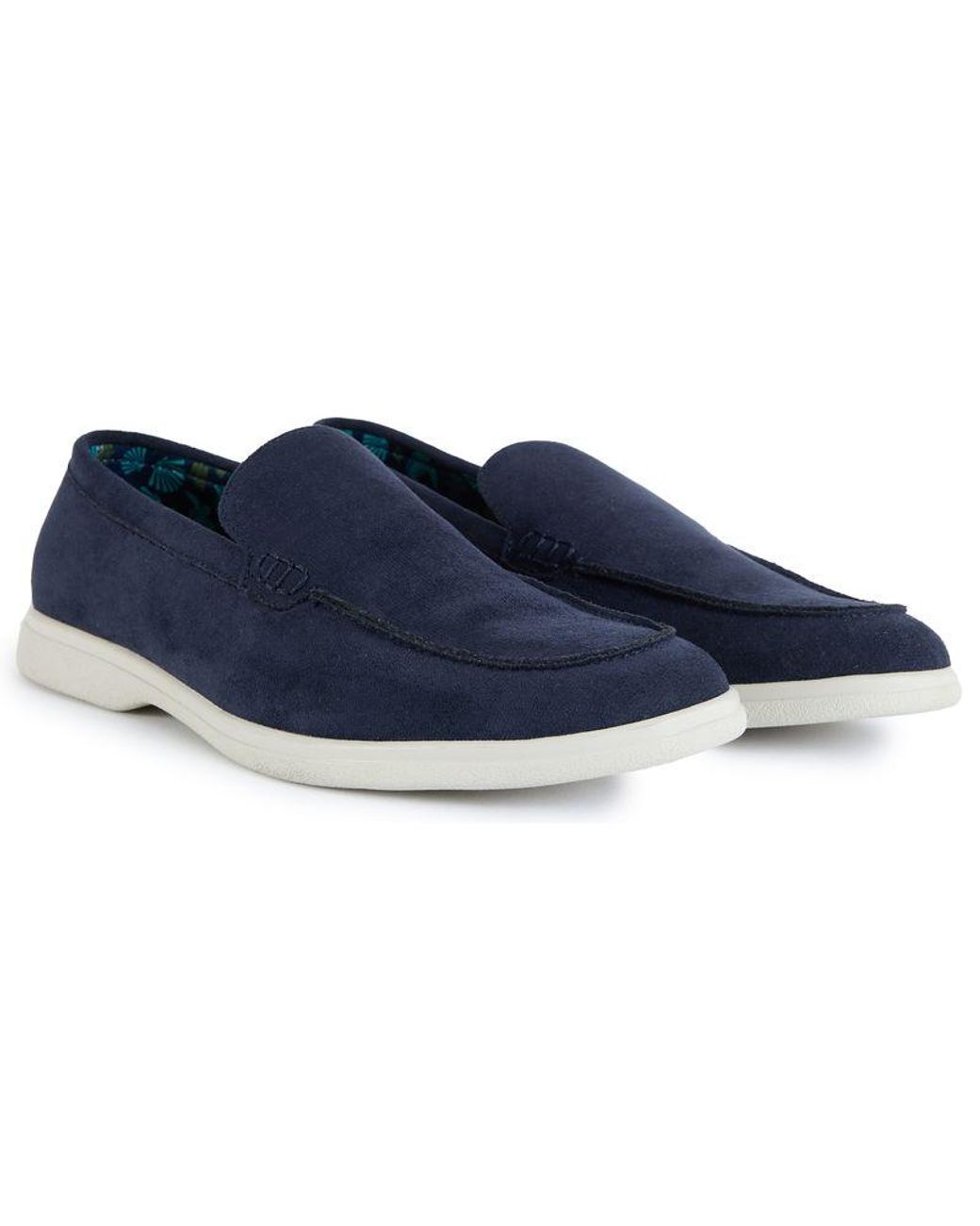 V.Gan Blue Cashew Vegan Suede Shoes for men